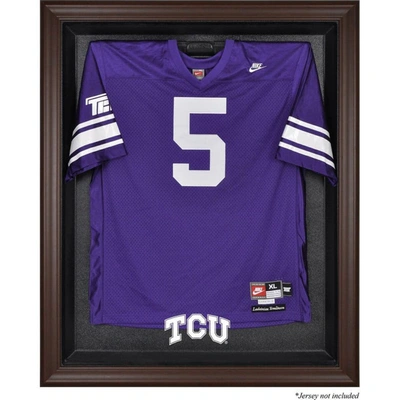 Fanatics Authentic Tcu Horned Frogs Brown Framed Logo Jersey Display Case
