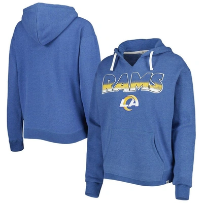 47 ' Royal Los Angeles Rams Color Rise Kennedy Notch Neck Pullover Hoodie
