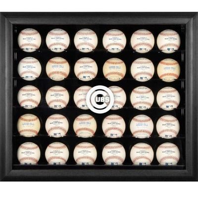 Fanatics Authentic Chicago Cubs Logo Black Framed 30-ball Display Case