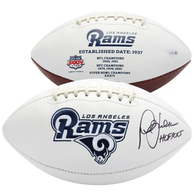 Fanatics Authentic Marshall Faulk St. Louis Rams Autographed White Panel Football With "hof 2011" Inscription