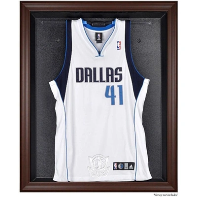 Fanatics Authentic Dallas Mavericks Brown Framed Logo Jersey Display Case