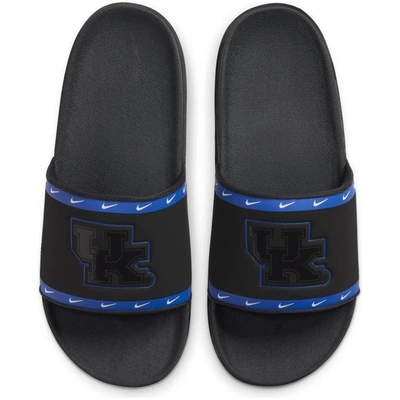 Nike Kentucky Wildcats Team Off-court Slide Sandals In Black