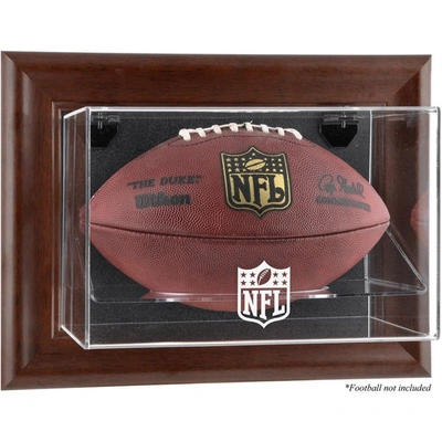Fanatics Authentic Nfl Shield Brown Framed Wall-mountable Football Logo Display Case