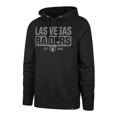 47 ' Black Las Vegas Raiders Box Out Headline Pullover Hoodie
