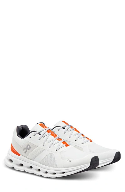 On Cloudrunner Running Shoe In White