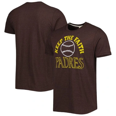 Homage Brown San Diego Padres Hyper Local Tri-blend T-shirt