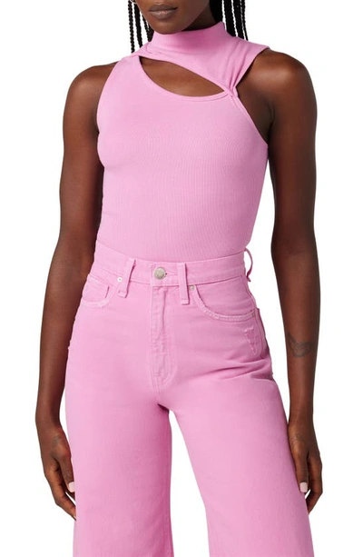 Hudson Cutout Rib Tank In Hot Pink