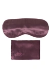 Blissy Silk Sleep Mask In Plum