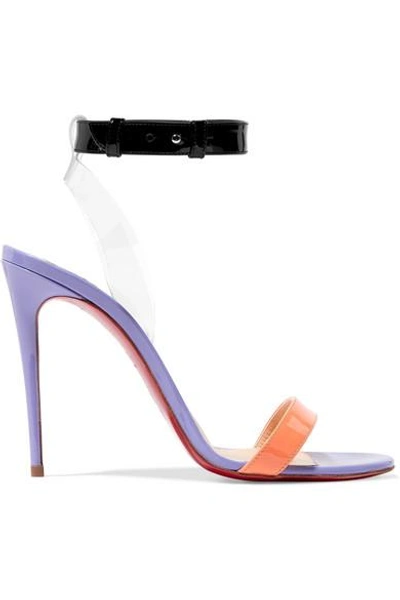 Christian Louboutin Jonatina 100 Pvc trimmed Patent leather