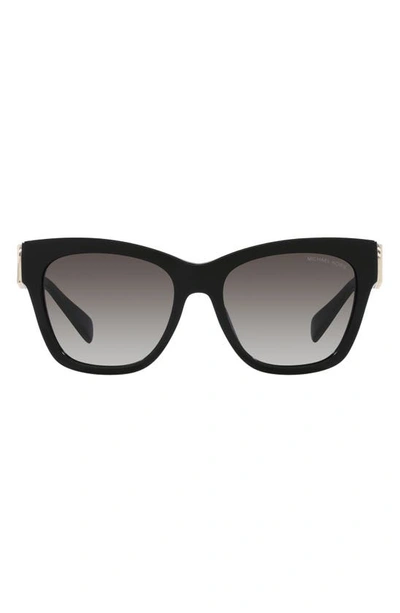 Michael Kors Empire 55mm Gradient Cat Eye Sunglasses In Black