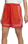 Nike Dri-fit Fly Crossover Basketball Shorts In Red