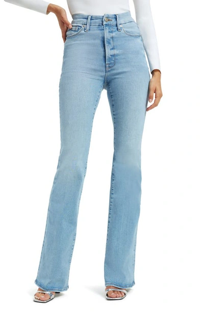 Good American Always Fits Good Classic High Waist Bootcut Jeans In Indigo448