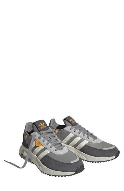 Adidas Originals Retropy F2 Sneaker In Grey/ Core White/ Solar Gold