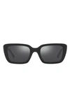 Tory Burch 51mm Rectangular Sunglasses In Black White