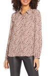 Nydj Modern Blouse In Brown