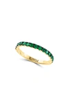 Effy Natural Stone Ring In Emerald / Yellow Gold