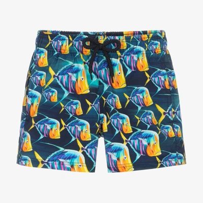 Vilebrequin Kids' Boys Blue Fish Print Swim Shorts