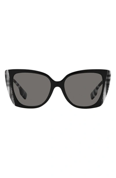 Burberry Woman Sunglass Be4393 Meryl In Dark Grey