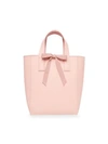 Loeffler Randall Pebble Leather Ribbon Shopper Bag In Ballet Pink/silver