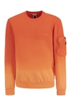 Premiata Crew-neck Sweatshirt With Logo In Orange