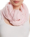 Fraas Solid Oblong Scarf In Light Rose