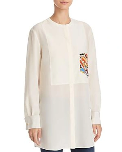 Tory Burch Psychedelic Shirt In New Ivory