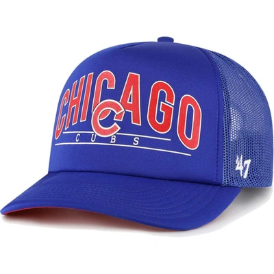 47 ' Royal Chicago Cubs Backhaul Foam Trucker Snapback Hat