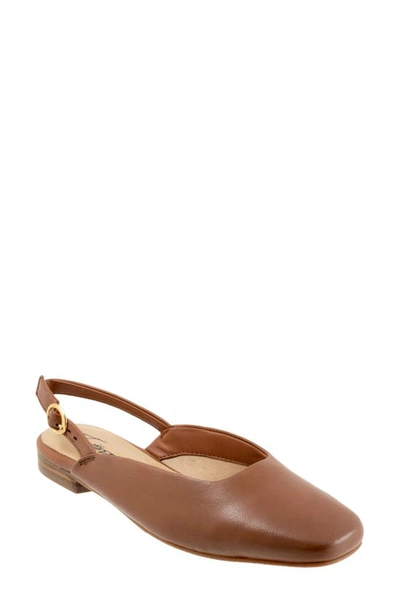 Trotters Holly Slingback Flat In Luggage