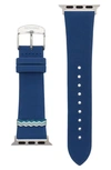 Missoni Blue Zigzag Leather Strap For Apple Watch 38/40/41mm