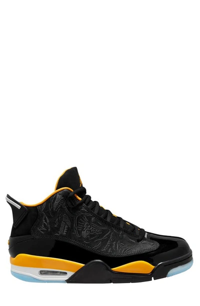 Jordan Air  Dub Zero Sneaker In Black/ Taxi/ White