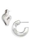Jenny Bird Ola Hoop Earrings In Silver