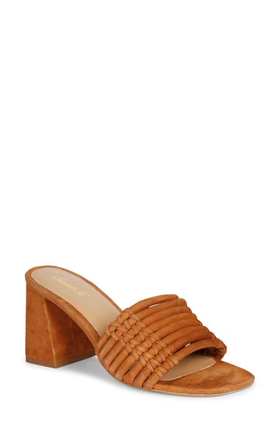 Saint G Bethany Suede Sandal In Brown