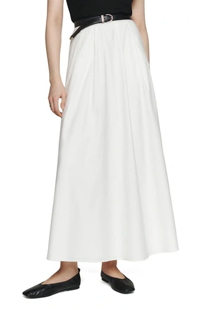 Reformation Lucy A-line Skirt In White