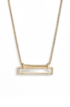 Kendra Scott Leanor Pendant Necklace In Ivory Mop/ Gold