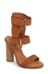 Alias Mae Abeba Block Heel Sandal In Tan Leather