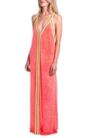 Pitusa Cover-up Maxi Dress In Watermelon