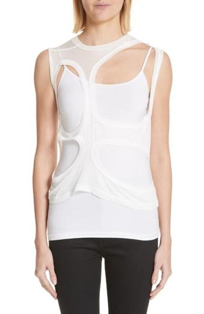 トップス Rick Owens SS2018 Cut Out Tank Top Rick Owens Membrane Cutout Tank Top In Chalk White | ModeSens