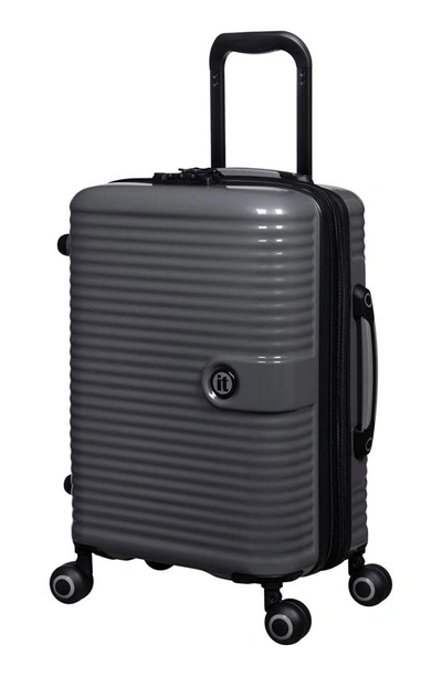 It Luggage Helixian 21" 8-wheel Expandable Tsa Spinner In Charcoal