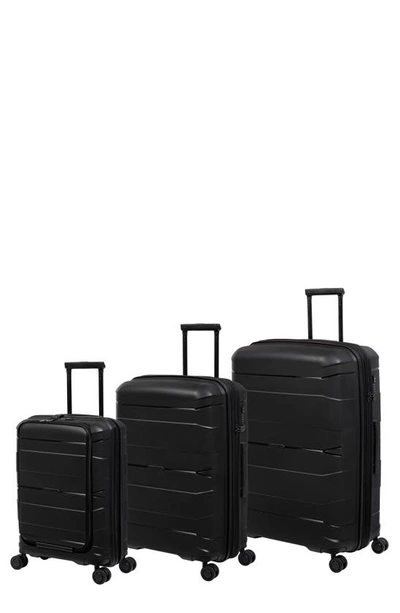 It Luggage Momentous 3-piece Hardside Spinner Luggage Set In Black