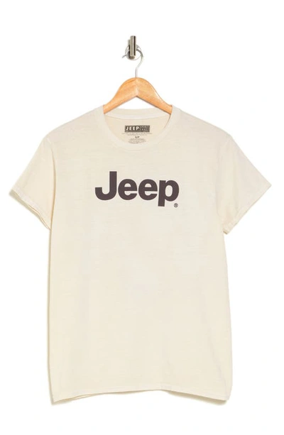 Philcos Jeep Road Less Traveled Graphic Cotton T-shirt In Natural Pigment