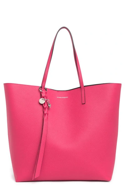 Alexander Mcqueen Skull Shopper Tote Bag In Orchid Pink