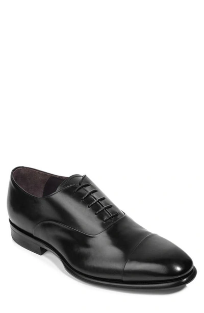 To Boot New York Faro Cap Toe Oxford In Black Leather