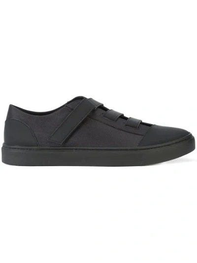 Yohji Yamamoto Strap Sneakers In Black