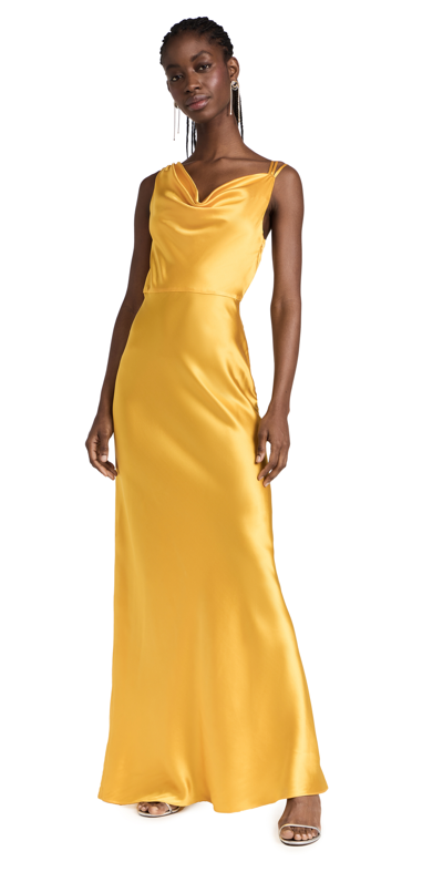 Veronica Beard Sanderson Maxi Dress In Bright Sunset