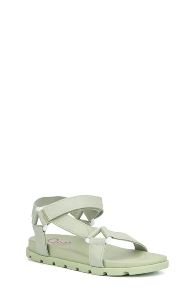 Olivia Miller Kids' Ankle Strap Sandal In Green