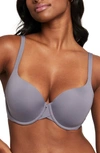 Montelle Intimates Pure Demi T-shirt Bra In Crystal Grey