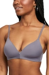 Montelle Intimates Wireless Convertible T-shirt Bra In Crystal Grey