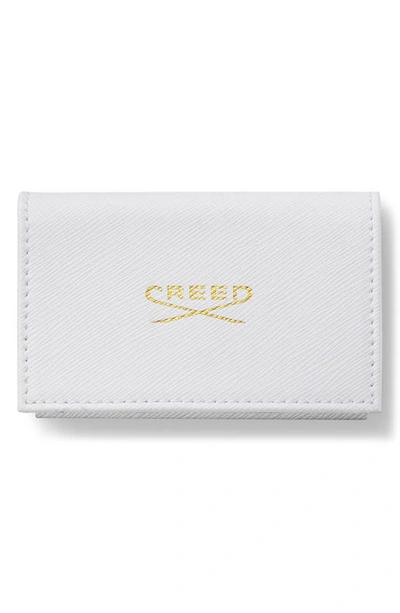Creed White Leather Wallet Fragrance Set Usd $195 Value