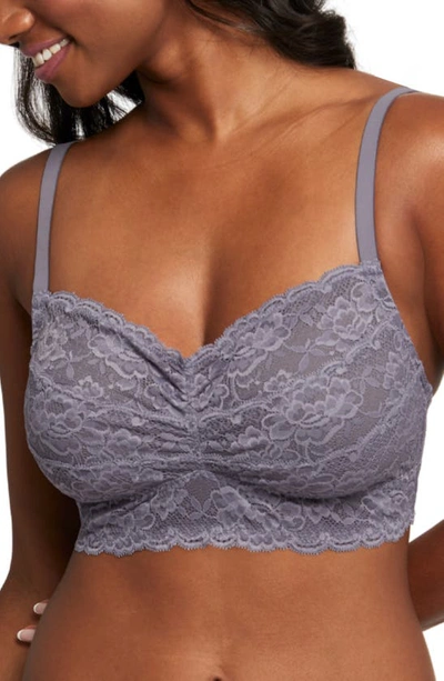 Montelle Intimates Lace Bralette In Crystal Grey