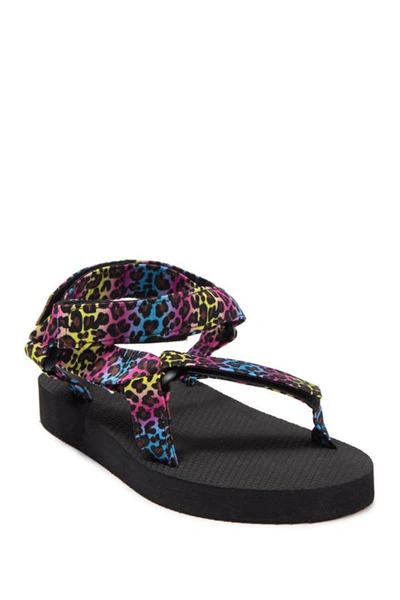 Olivia Miller Kids' Omg Print Sandal In Rainbow